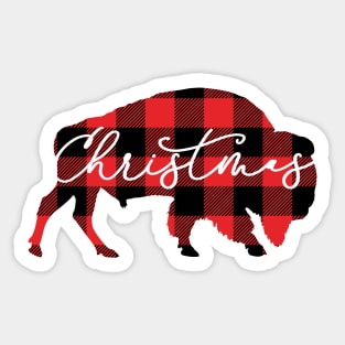 Buffalo Plaid Tee 2 Sticker